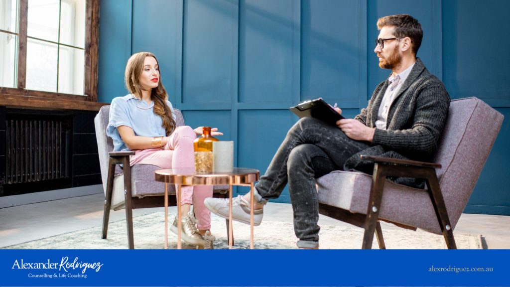 counsellor 1 on 1 session with patient